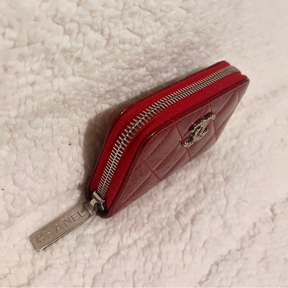 Chanel Brilliant CC Patent leather Zippy Card Holder - Picture 3 of 12